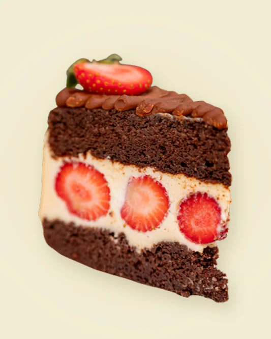 Torta bombom de morango, foto do cardápio de encomendas da Momma
